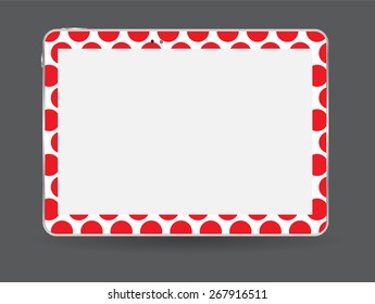 ColourTablet PC Vector Illustration EPS10