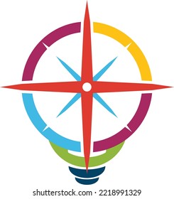 colout compass design vector illustration