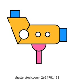 colposcope tool line icon vector. colposcope tool sign. isolated symbol illustration