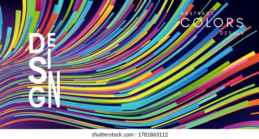 Colrful abstract background with speed line texture.
