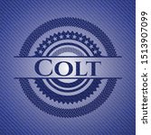 Colt denim background. Vector Illustration. Detailed.