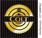 Colt gold shiny badge