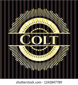 Colt gold shiny emblem