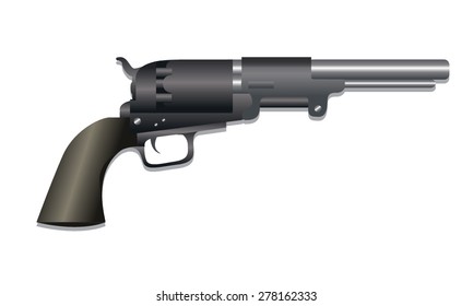Colt Gun Isolated