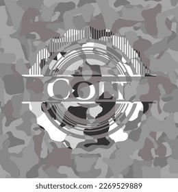 Colt on grey camouflaged pattern 