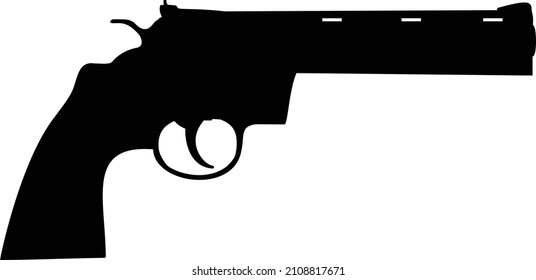 Colt Python Handgun Revolver Silhouette