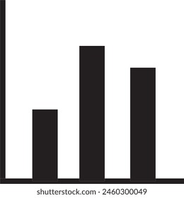 Colum graph tool icon design 10 EPS