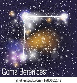 Columba Constellation with Beautiful Bright Stars on the Background of Cosmic Sky Vector Illustration. EPS10