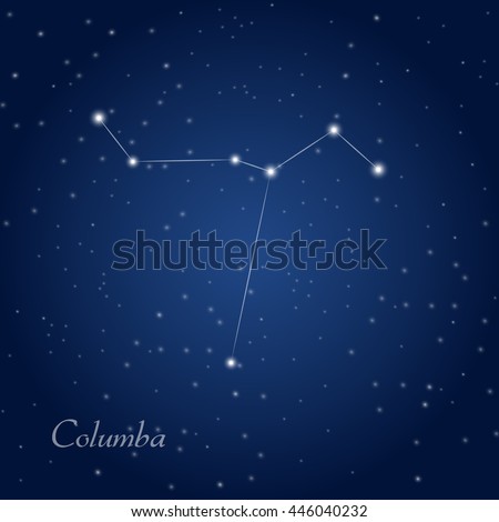 Созвездие голубь. Схема созвездия голубь самая яркая звезда. Астеризма Созвездие голубь. Columba Созвездие. Созвездие голубь на небе.