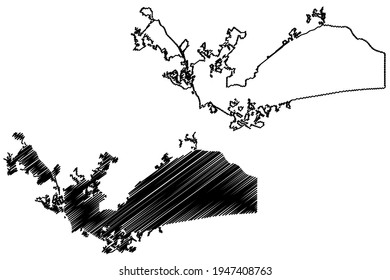 Columbia City, South Carolina (United States cities, United States of America, usa city) map vector illustration, scribble sketch City of Columbia map