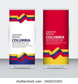 Columbia Independent Day Poster Creative Design Illustration Vector Template