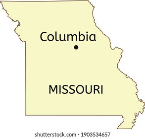 Columbia Location On Missouri Map