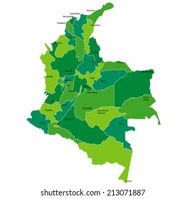 Columbia map green
