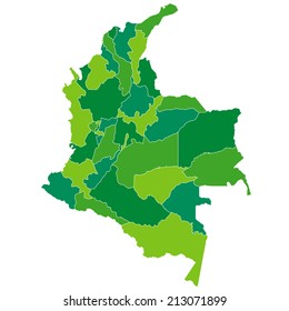 Columbia map green