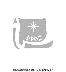 Columbia map icon on a white background, vector illustration