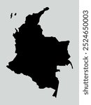 columbia map isolated on white background. Map of columbia. Vector illustration