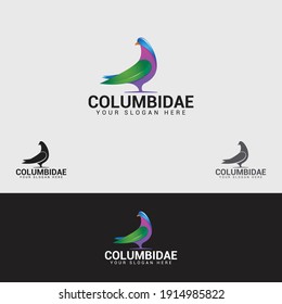 plantilla de vector de diseño de logotipo COLUMBIDAE