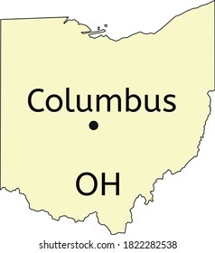 Columbus City Location On Ohio Map