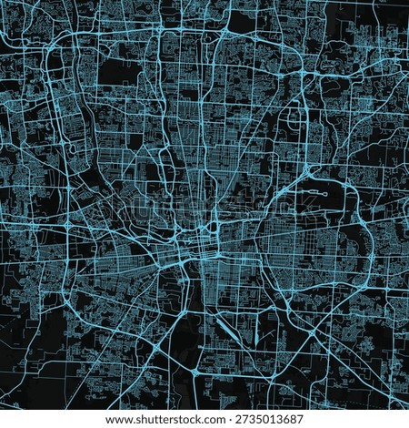 Columbus City Map experience the precision of our stylized featuring meticulous linework and a subtle monochrome palette that evokes a structured urban grid with a neon cyan tint that adds a.