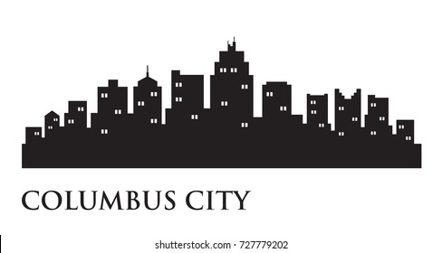 Columbus City Skyline Logo Template