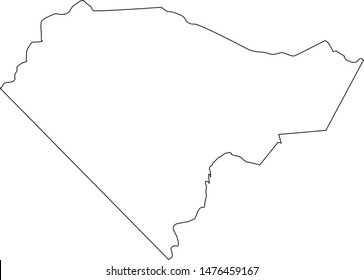 Columbus County map in the State of North Carolina