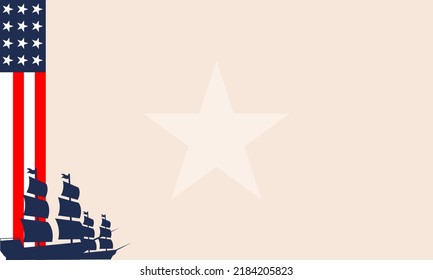 Columbus Day Background and Copy Space Area. Suitable to place on content with that theme.