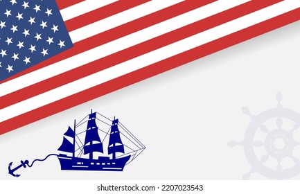 Columbus Day Background with Copy Space Area  Suitable to be placed on content with that theme.