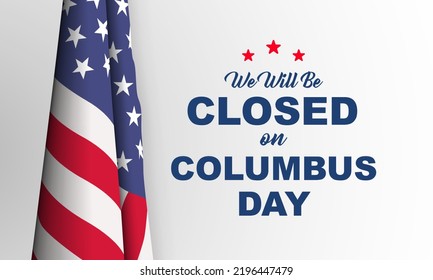columbus Day Background Design. Banner, Poster, Greeting Card. Vector Illustration.