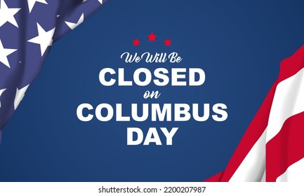 columbus Day Background Design. Banner, Poster, Greeting Card. Vector Illustration.