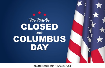 columbus Day Background Design. Banner, Poster, Greeting Card. Vector Illustration.