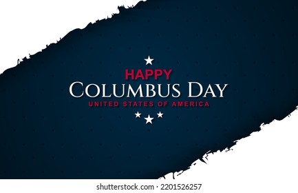 Columbus Day Background Design. Poster or Greeting Card. Vector Illustration.
