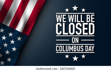 Columbus Day Background Design We Will Stock Vector (Royalty Free ...