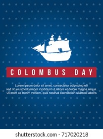 Columbus day background style collection