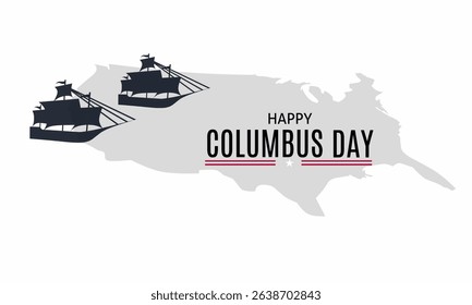 Columbus Day background. Suitable for banners, backdrops, posters, merchandise, covers.