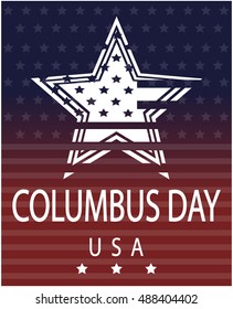 Columbus day card or background. vector illustration.