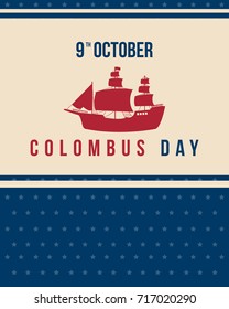Columbus day celebration background design