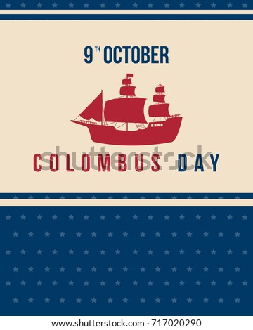 Columbus day celebration background design