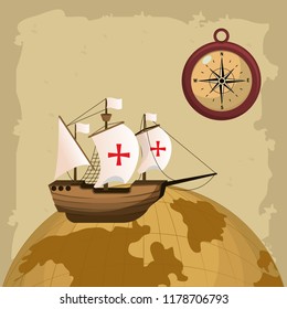 Columbus day concept