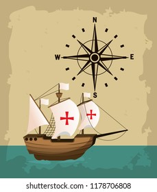 Columbus day concept