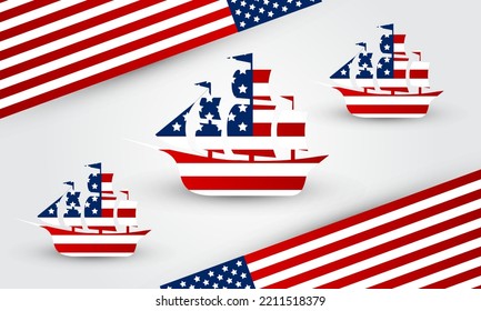 Columbus day holiday vector. Celebration of columbus day design background vector.
