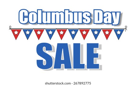 Columbus Day Sale Graphic Banner