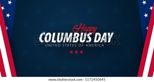 Columbus Day Sale Promotion Advertising Poster Stock Vector (Royalty ...