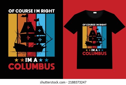 Columbus day t shirt design