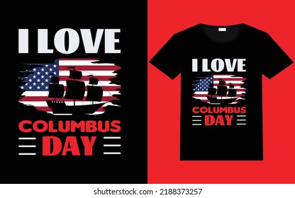 Columbus day t shirt design