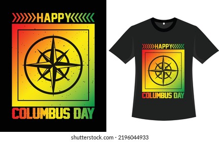 columbus day t shirt design vector