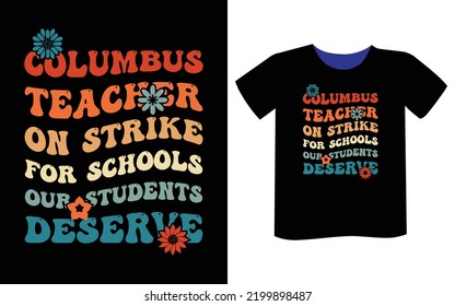 Columbus Day t-shirt design template