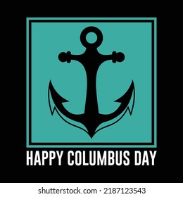 Columbus day t-shirt design and vector