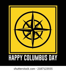 Columbus day t-shirt design and vector