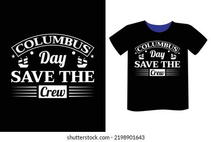 Columbus Day t-shirt design vector