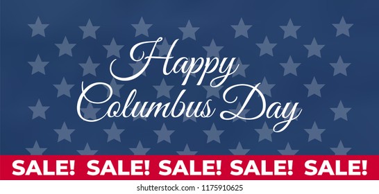 Columbus Day United States national holiday with Columbus ship. Happy Columbus Day vector illustration - Shutterstock ID 1175910625